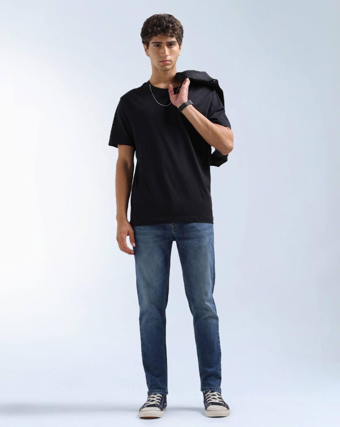 Men Relaxed Tapered Fit Mrtf Jeans
