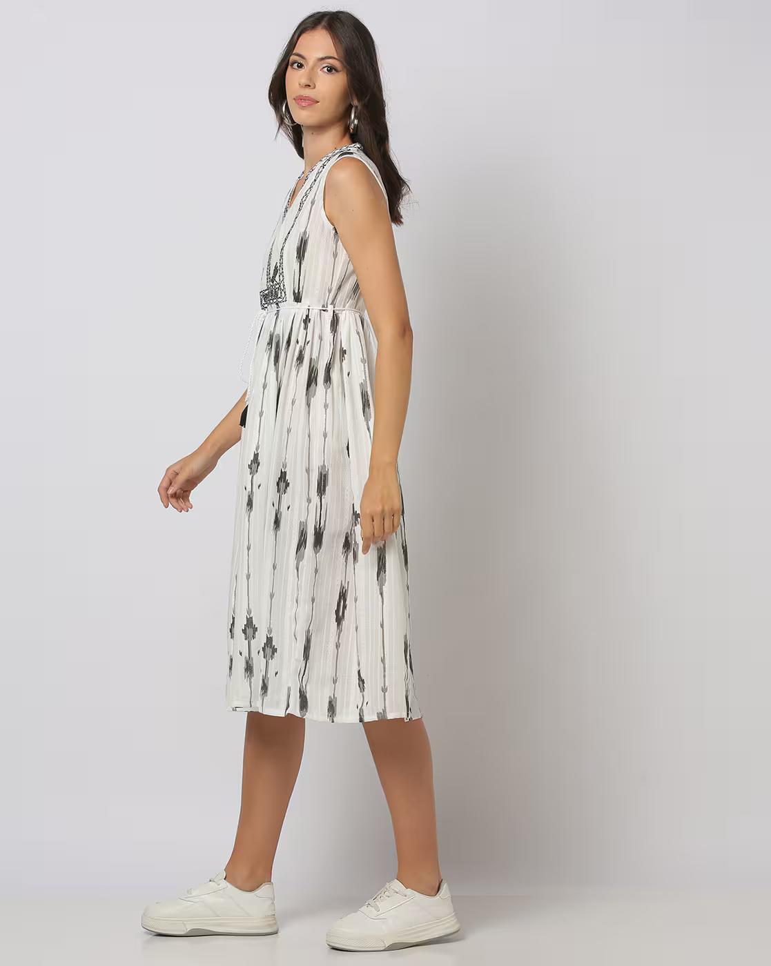 Women Printed A-Line Dress