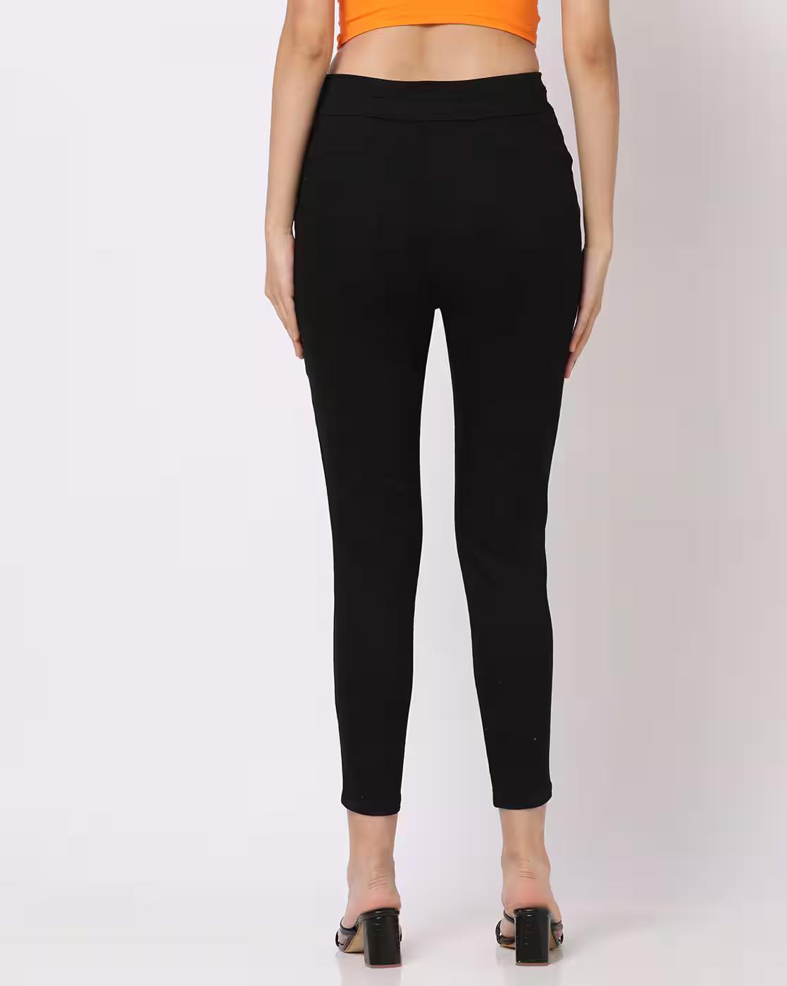WOMENS JEANS&JEGGING, BLACK, XS