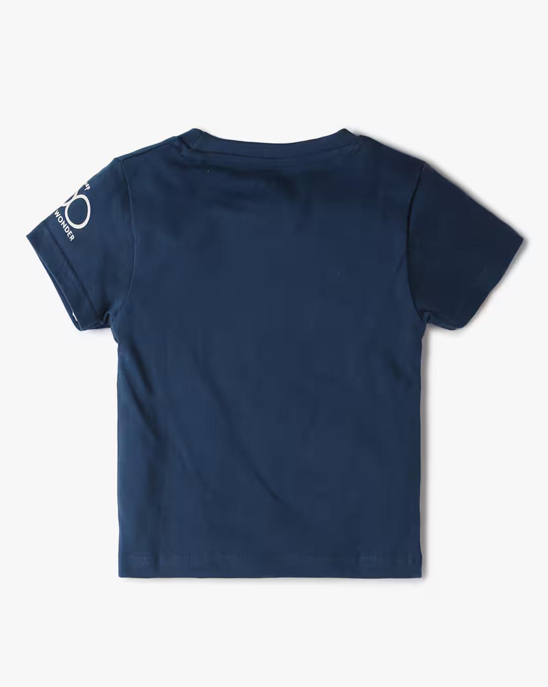 TEE FU MICKEY CELEBRATION, NAVY, 6-12M