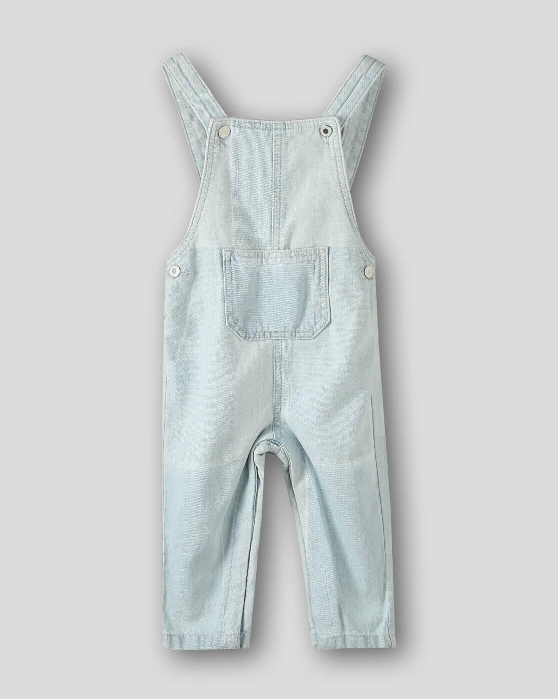 TEXTURED FULLENGTH  DEN, LT. BLUE, 6-12M