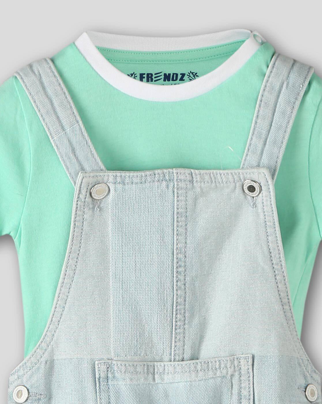 TEXTURED FULLENGTH  DEN, LT. BLUE, 6-12M