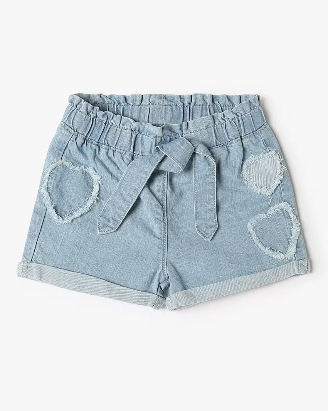 DENIM SHORTS, BLUE, 12-18M