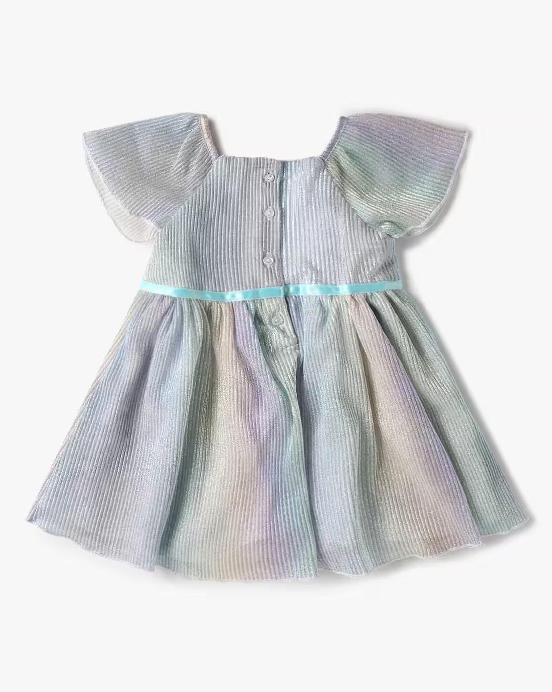 MICRO PLEATED LUREX O, OFF WHITE, 18-24M