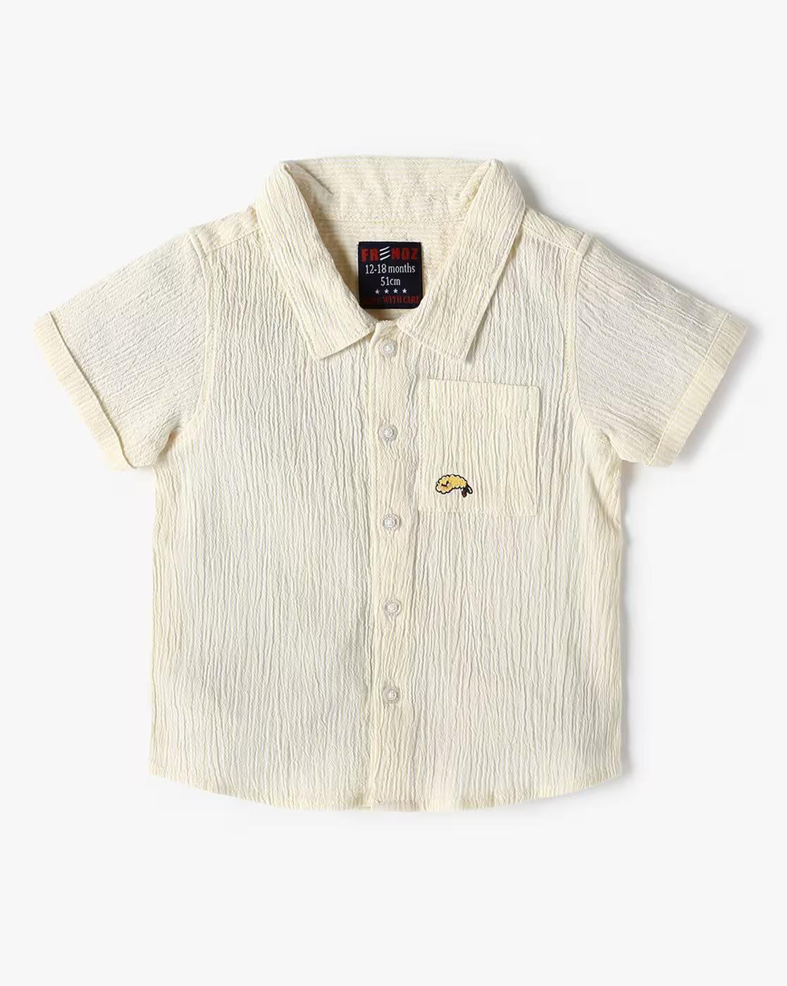 SEERSUCKER SHIRT, YELLOW, 18-24M