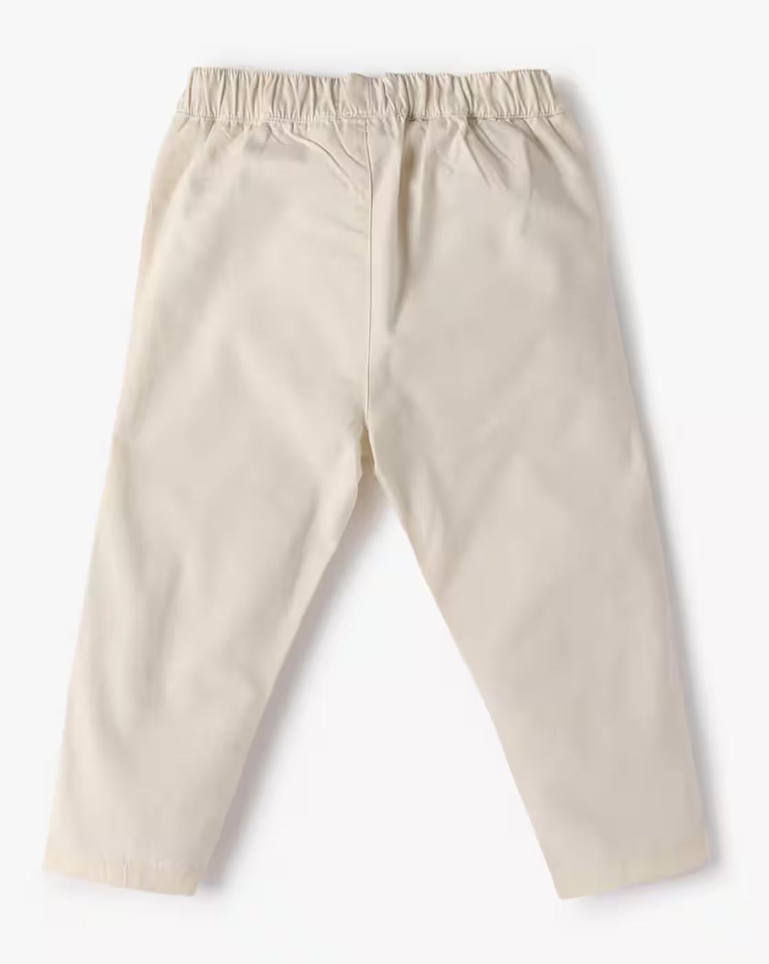 TWILL PANT, OFF WHITE, 12-18M