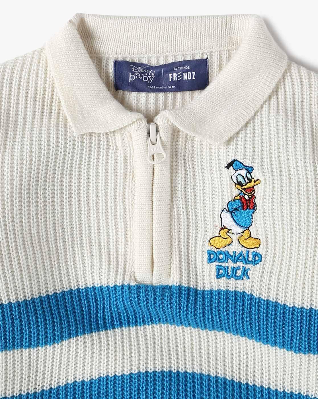 CHAR DONALD SWEATER, OFF WHITE, 6-12M