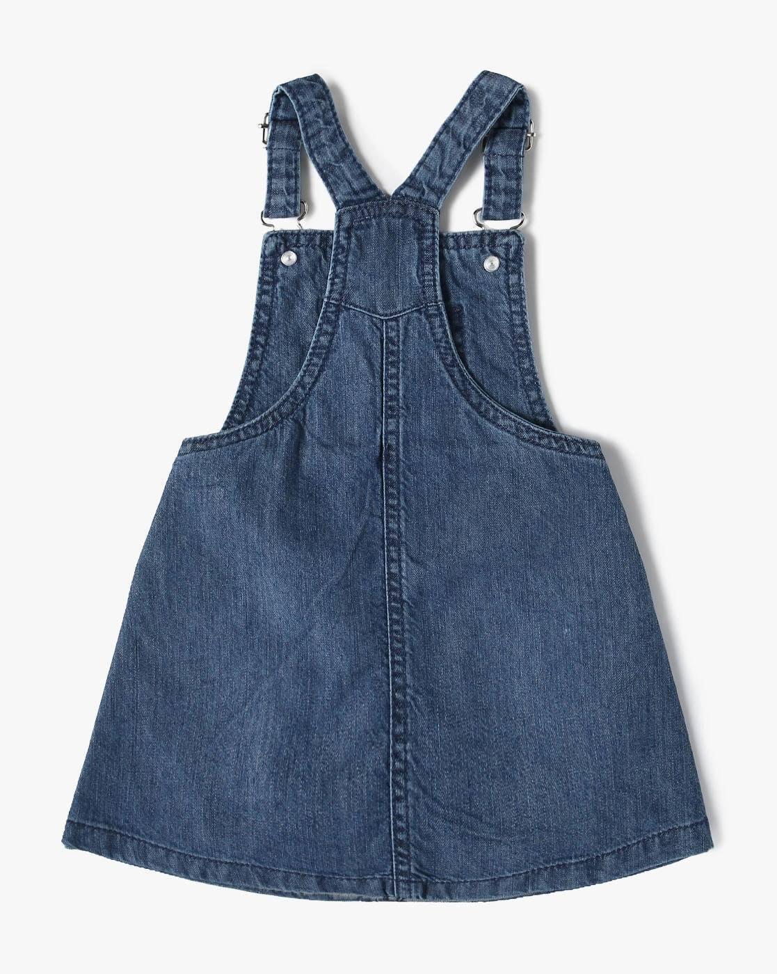 HELLO KITTY DENIM DUNGAREE, BLUE, 18-24M