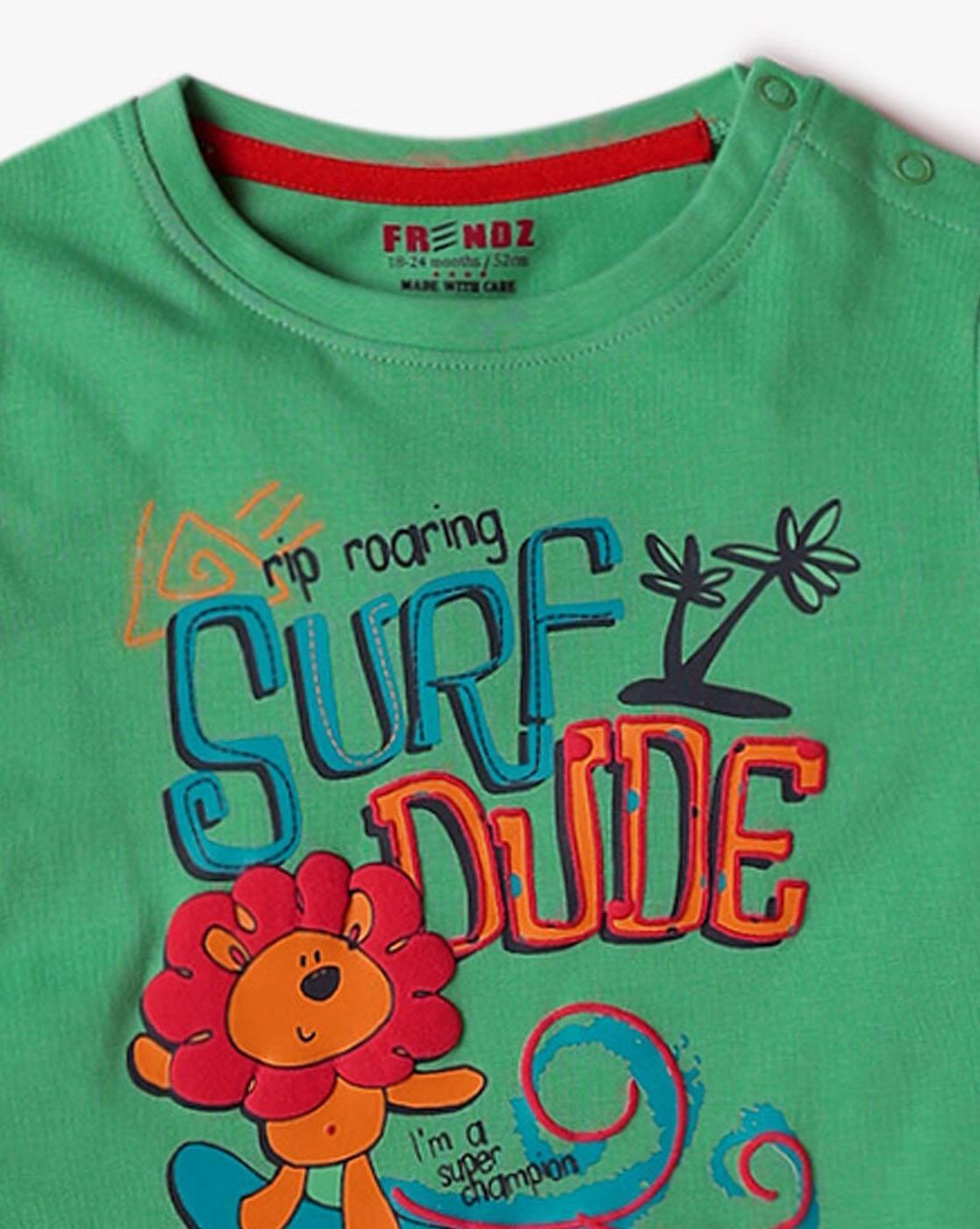 KNIT FS TODBOY BASIC TEE, GREEN, 12-18M