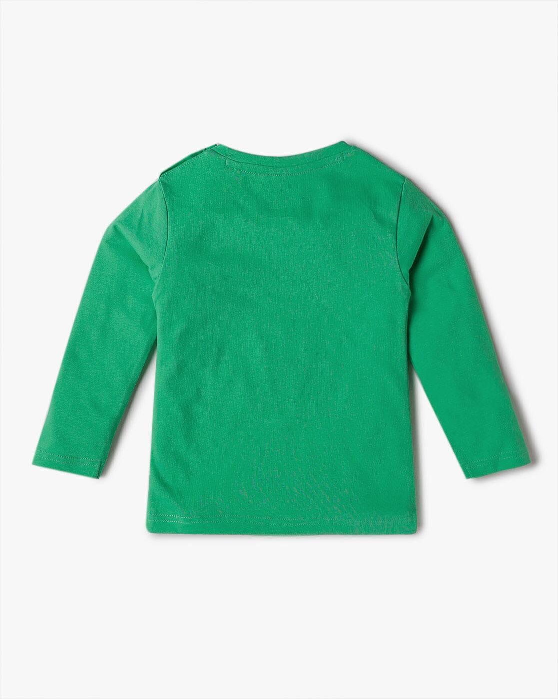 KNIT FS TODBOY BASIC TEE, GREEN, 12-18M