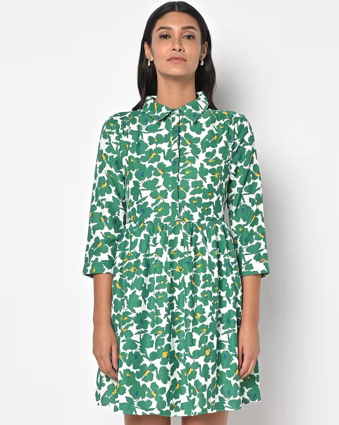 SS22DRE153656102, PEACOCK GREEN, S