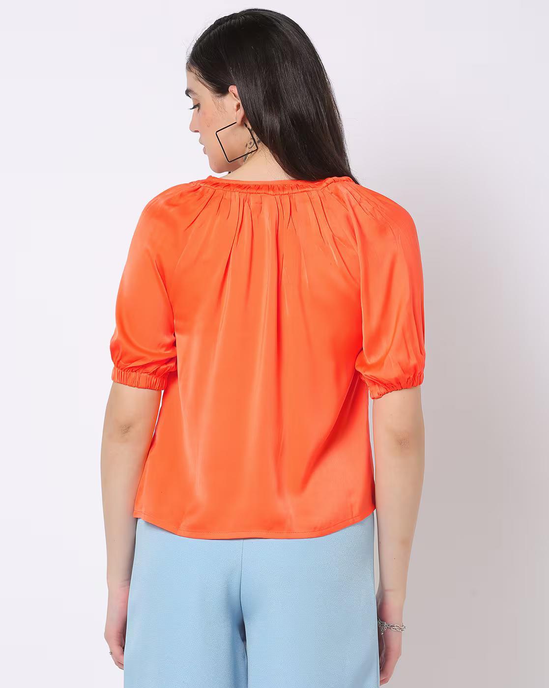 AW22TOP127044901, RED ORANGE, S