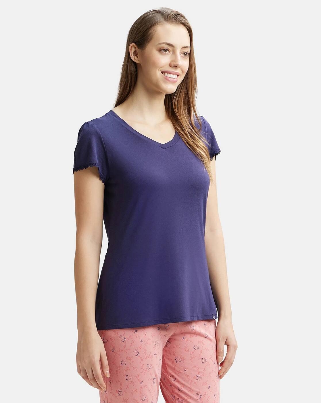 JOCK WOMEN TOPS & TSHIRTS, NAVY BLUE, S