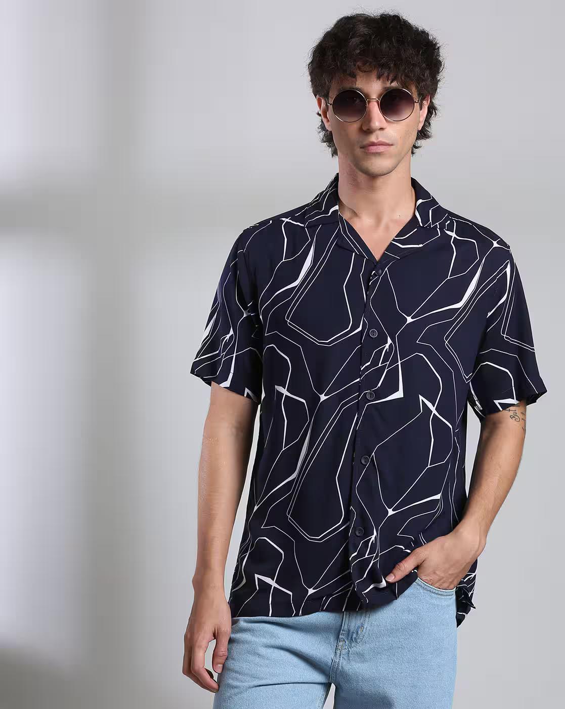 Men Printed Relaxed Fit Shirt
