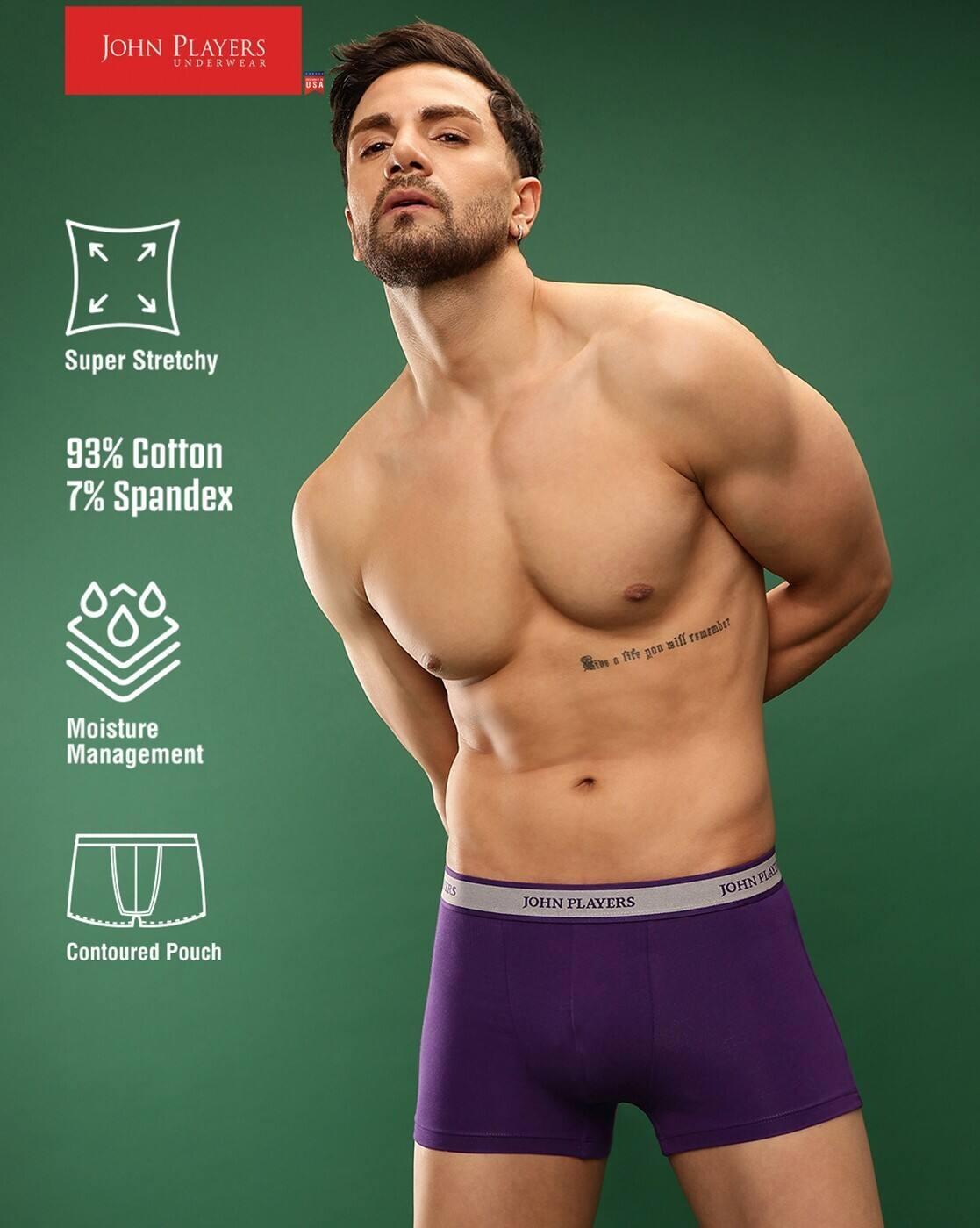 John Players Cotton Trunk, PURPLE, XXL