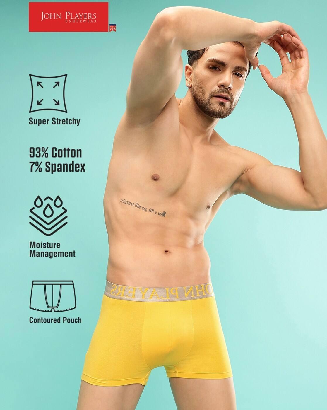 John Players Cotton Trunk, YELLOW, XXL