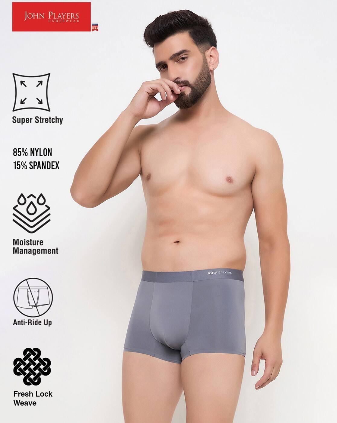 JOHN PLAYERS MODERN BONDED TRUN, GREY, M
