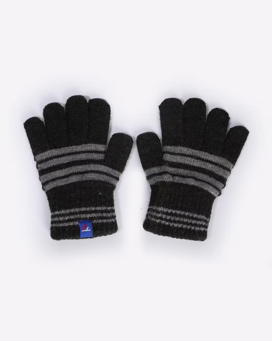 BOYS GLOVE, BLACK, 5-8Y