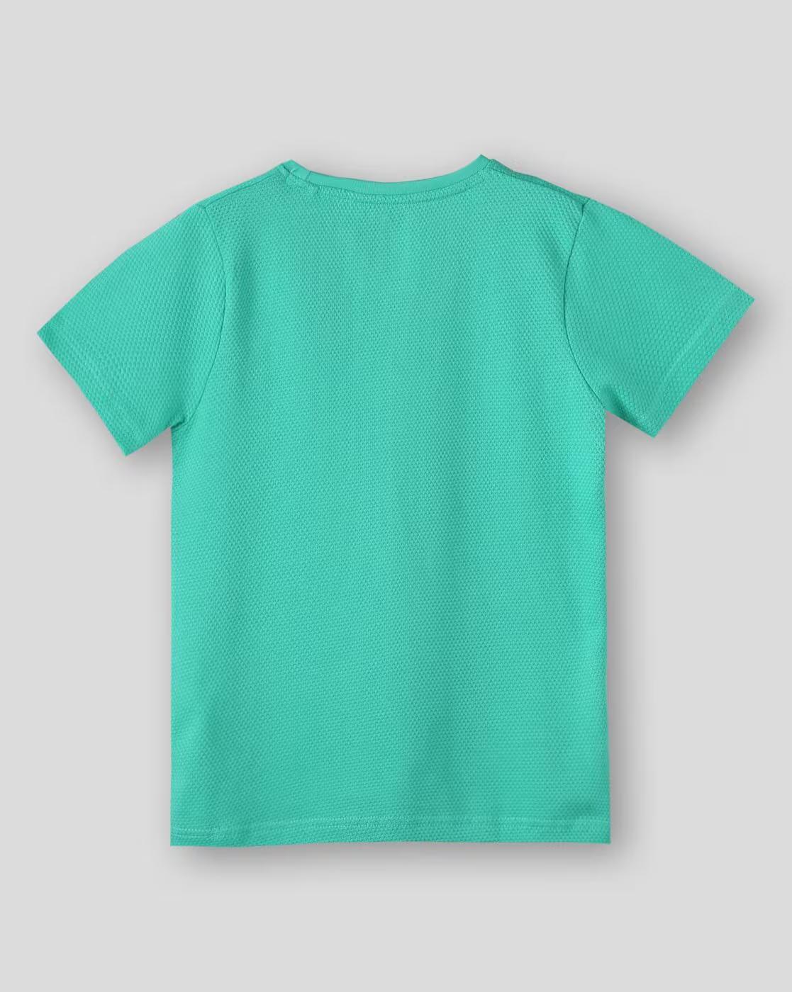 POPCORN KNIT CREW NECK C&S T, BLUE, 2-3Y