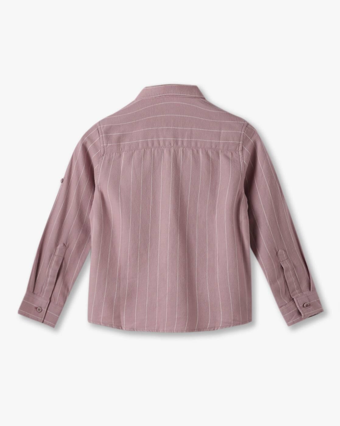 FS STriper Shirt with Pock, PURPLE, 3-4Y