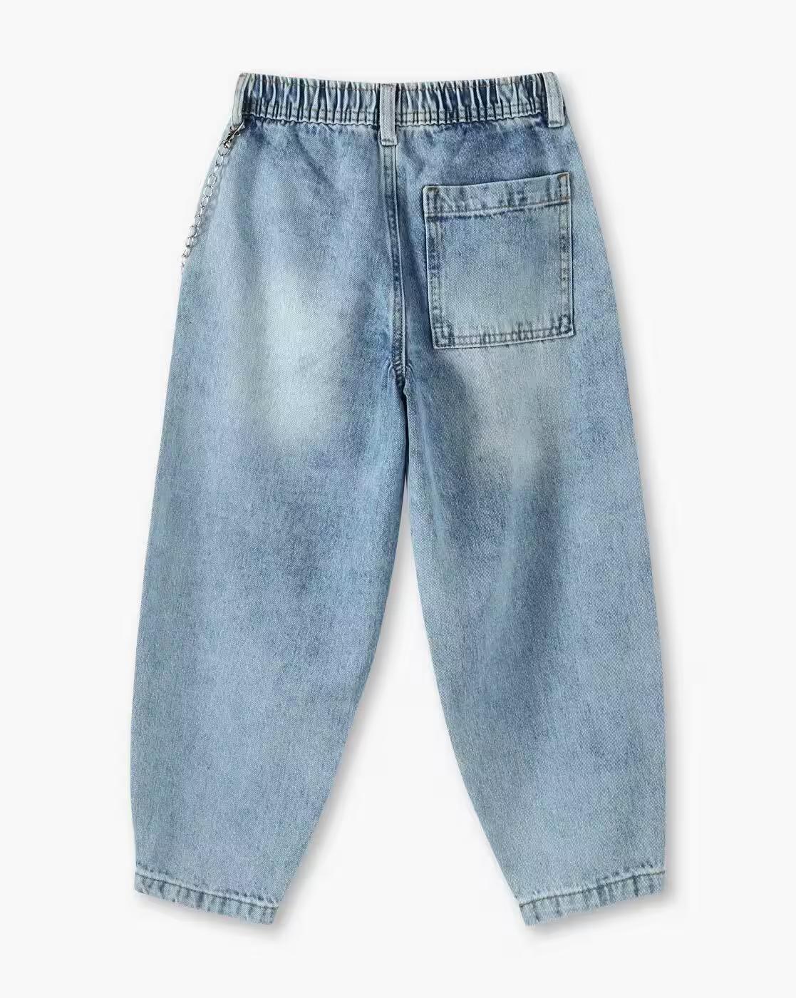 BAGGY JEANS, BLUE, 2-3Y