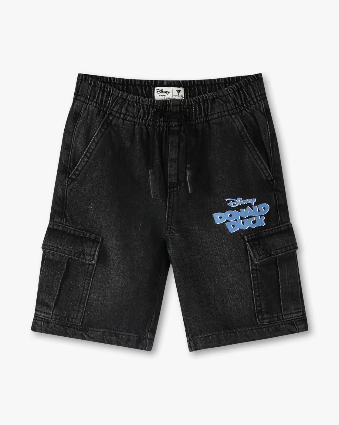 SS25JNSHRT02, BLACK, 2-3Y