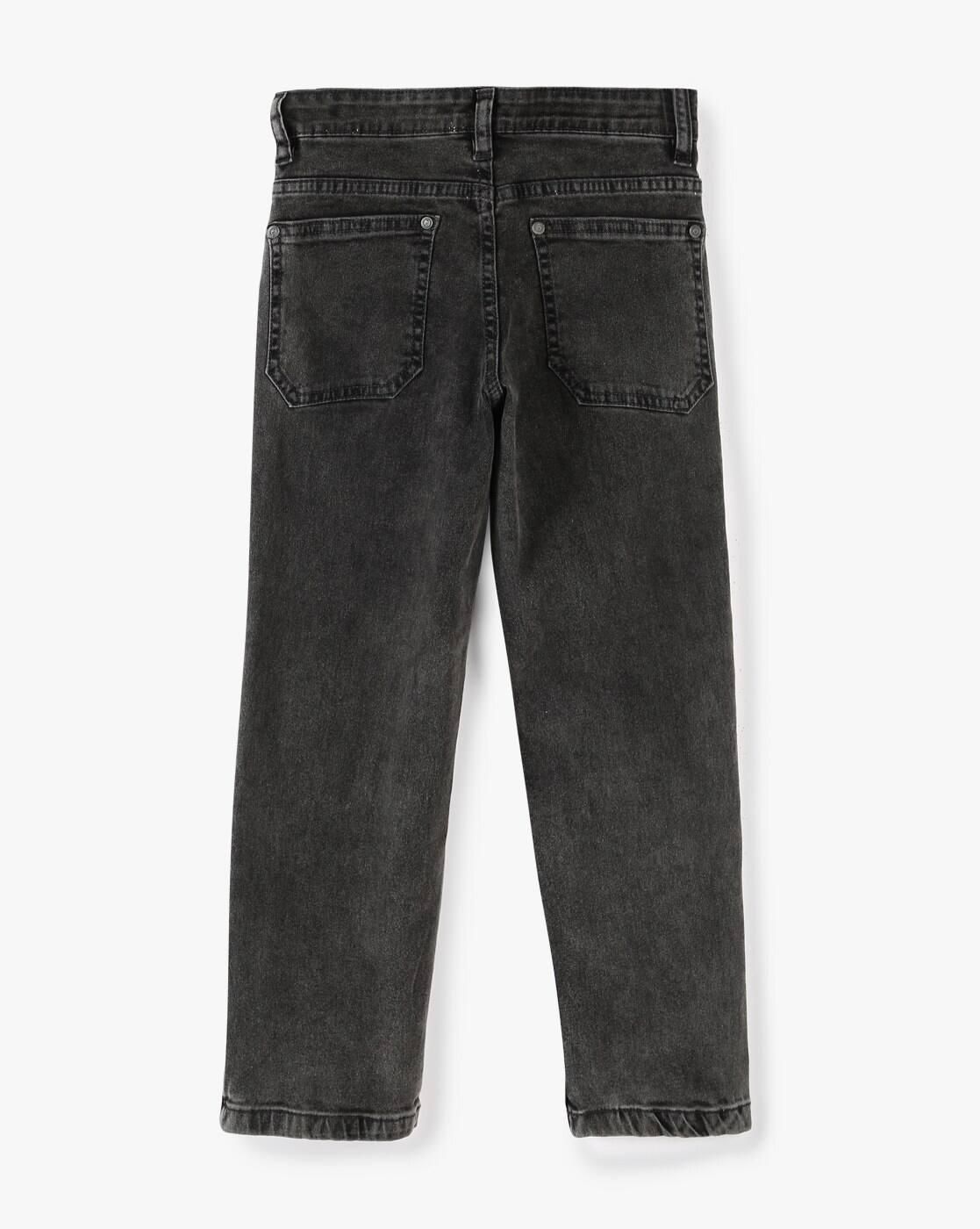 STRAIGHT FIT JEANS, GREY, 5-6Y