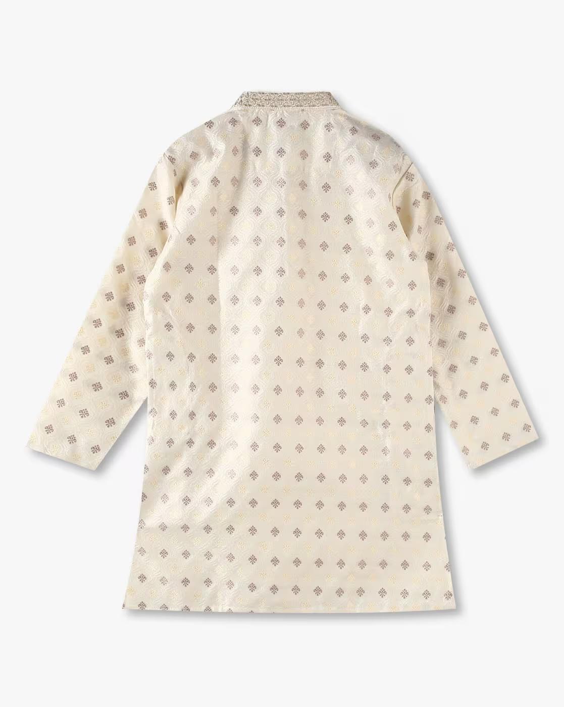 KURTA PYJAMA SET, CREAM, 2-3Y
