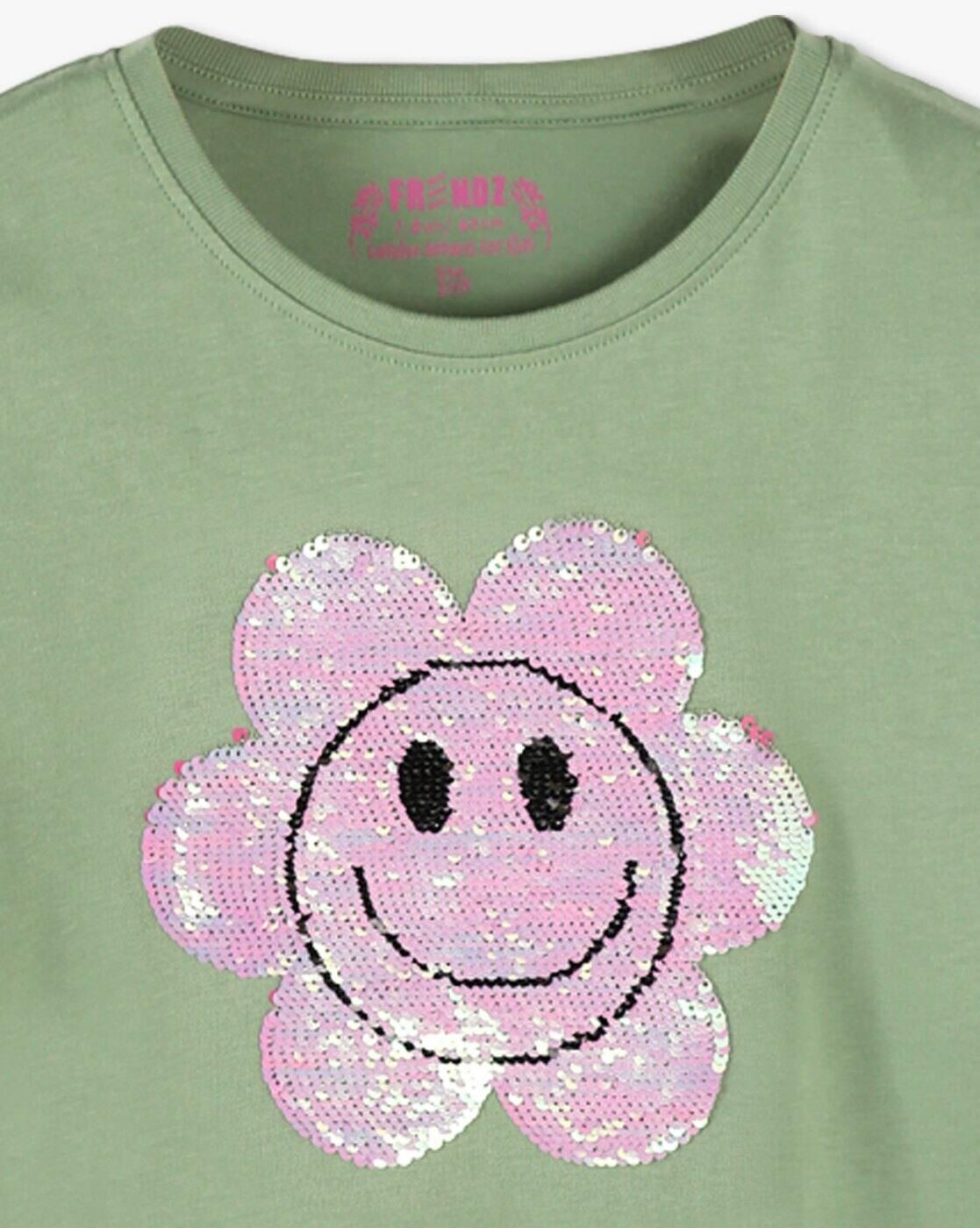 KG FRENDZ TSHIRTS, PISTA GREEN, 2-3Y