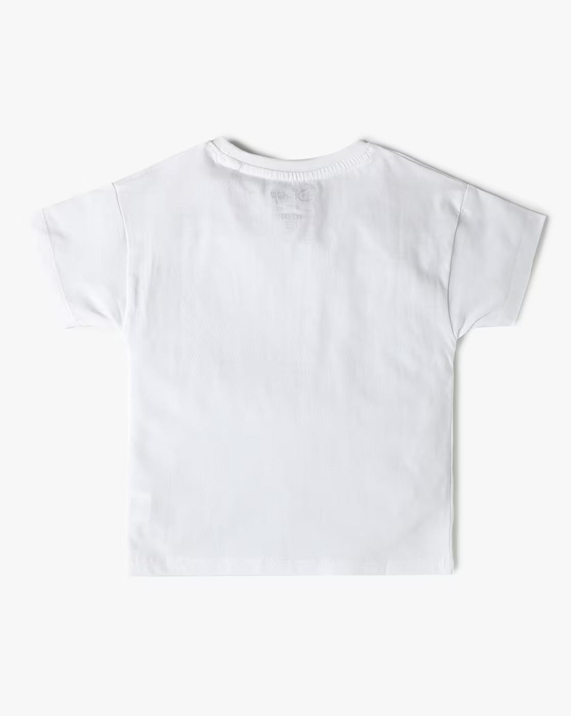 KG MINNIE TYPO WHITE HS TSH, WHITE, 2-3Y