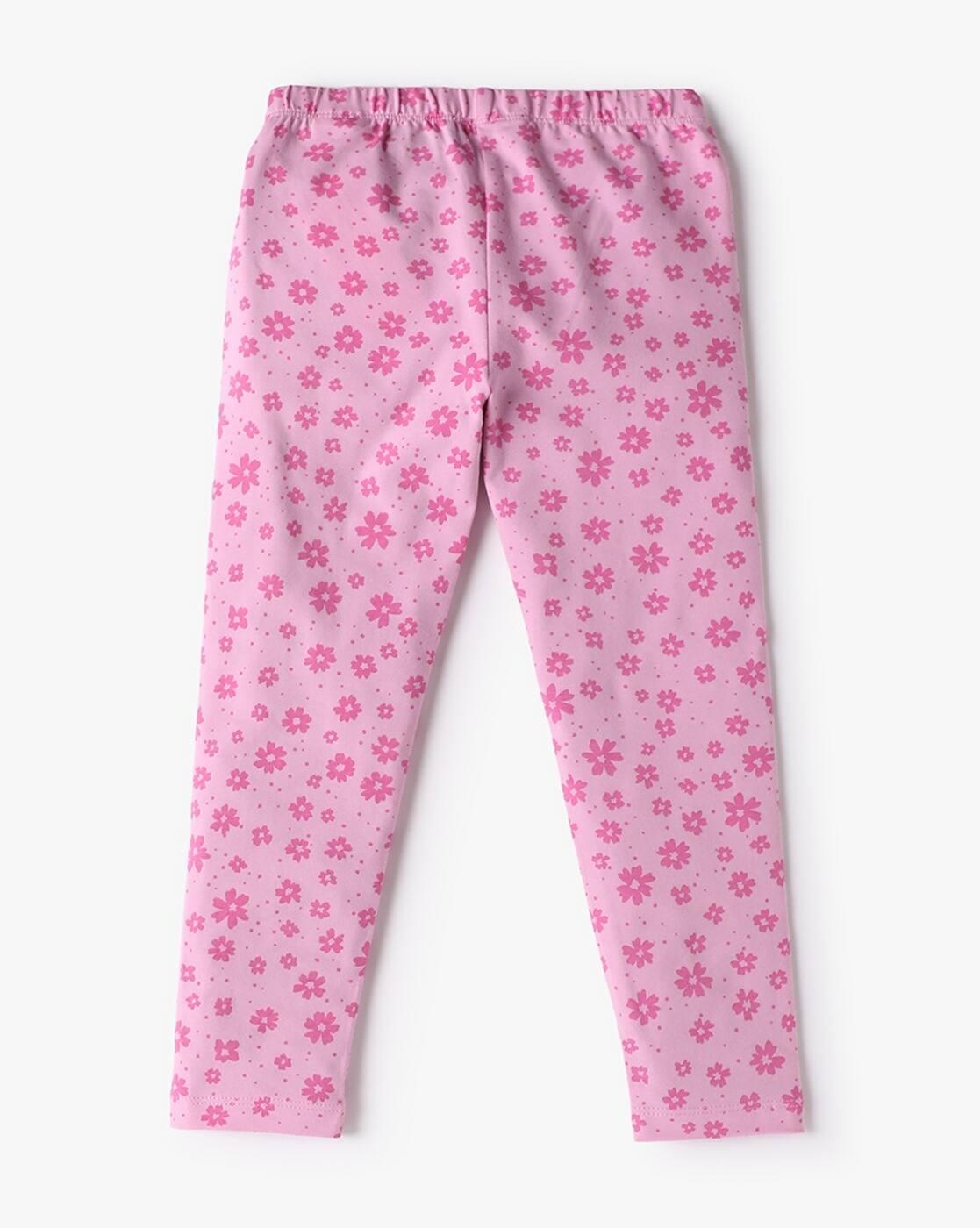 FLOWER AOP LEGGINGS, LAVENDER