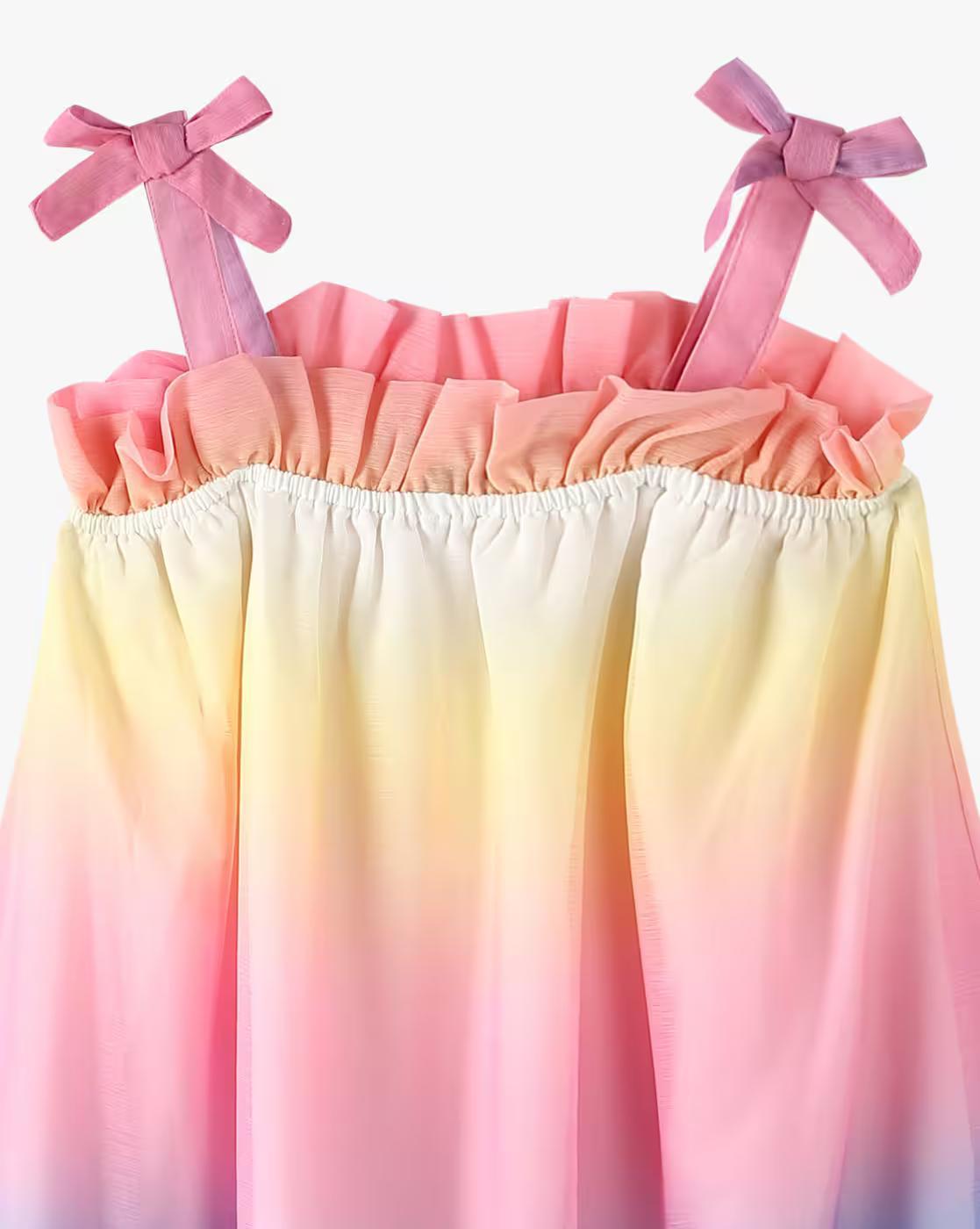 OMBREY DRESS, PINK, 2-3Y