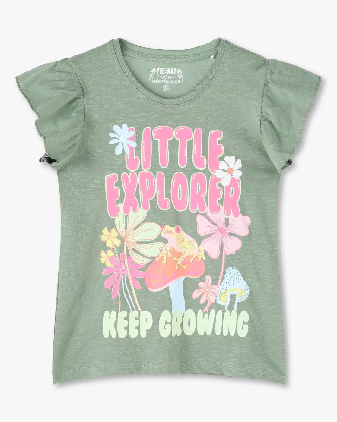 LITTLE EXPLORER FLUTTER, GREEN, 2-3Y