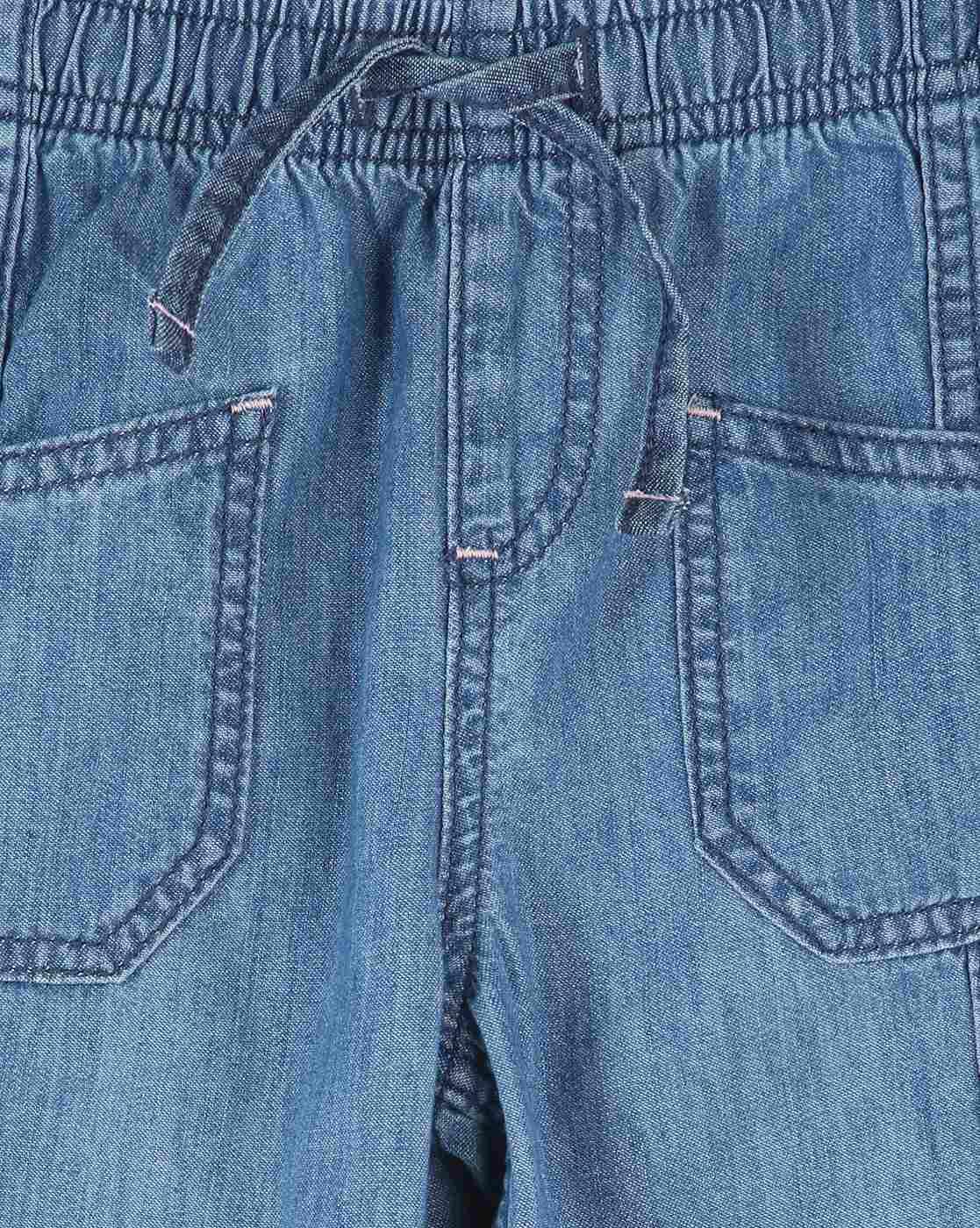lt wt denim joggers w front, BLUE, 3-4Y