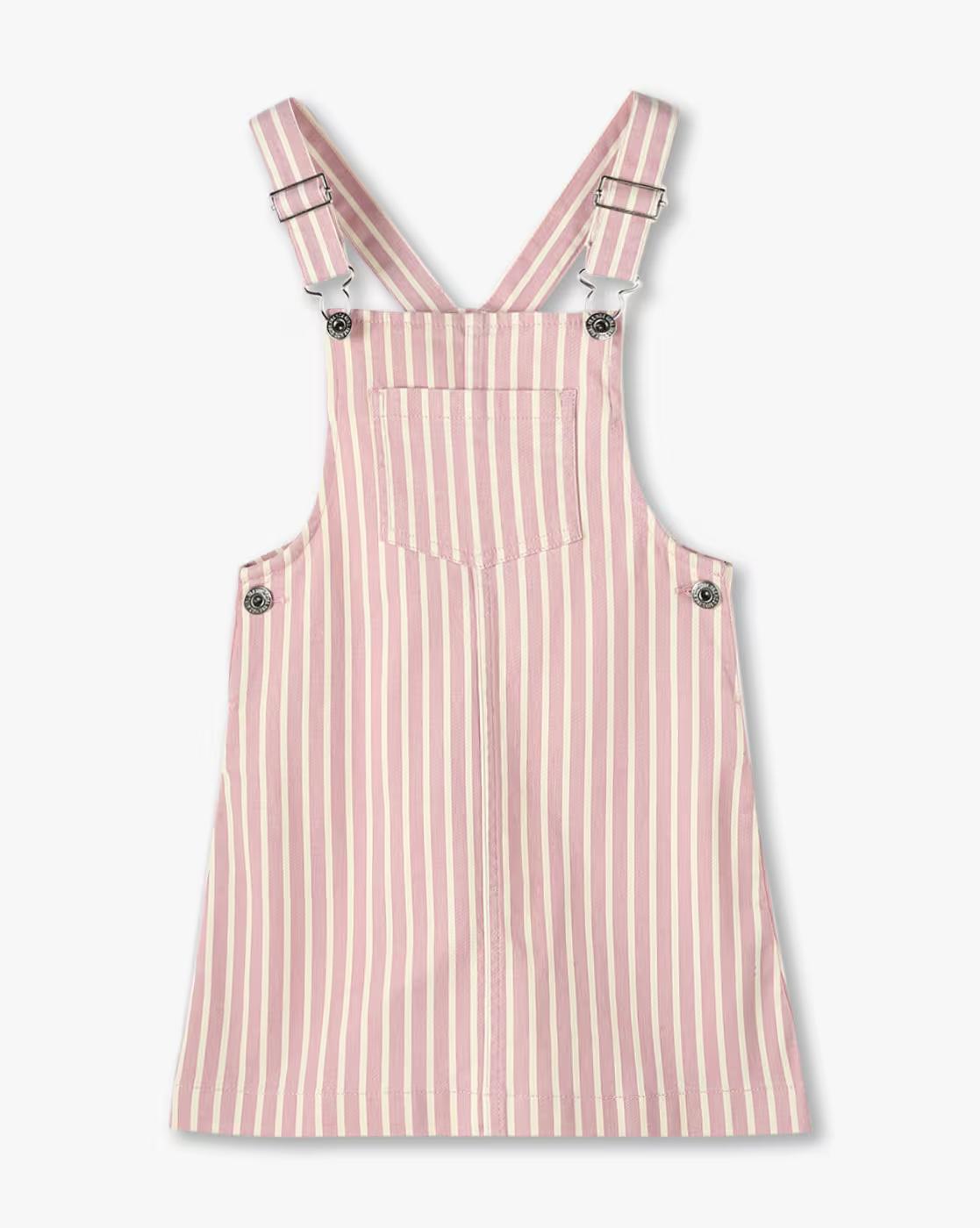 PINK PIN STRIPE DUNGAREE, LT. PINK, 2-3Y
