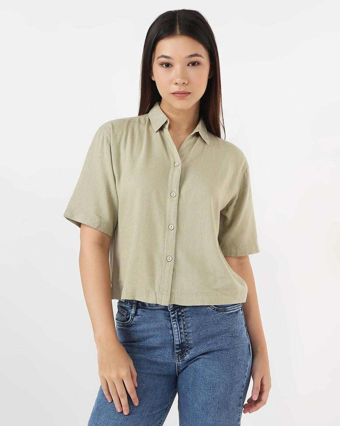SS25SHIRTSLTB421, OLIVE, M