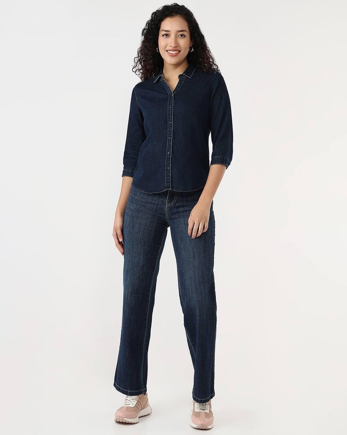 AW25SHIRTSLTC523, Dark BLUE, L