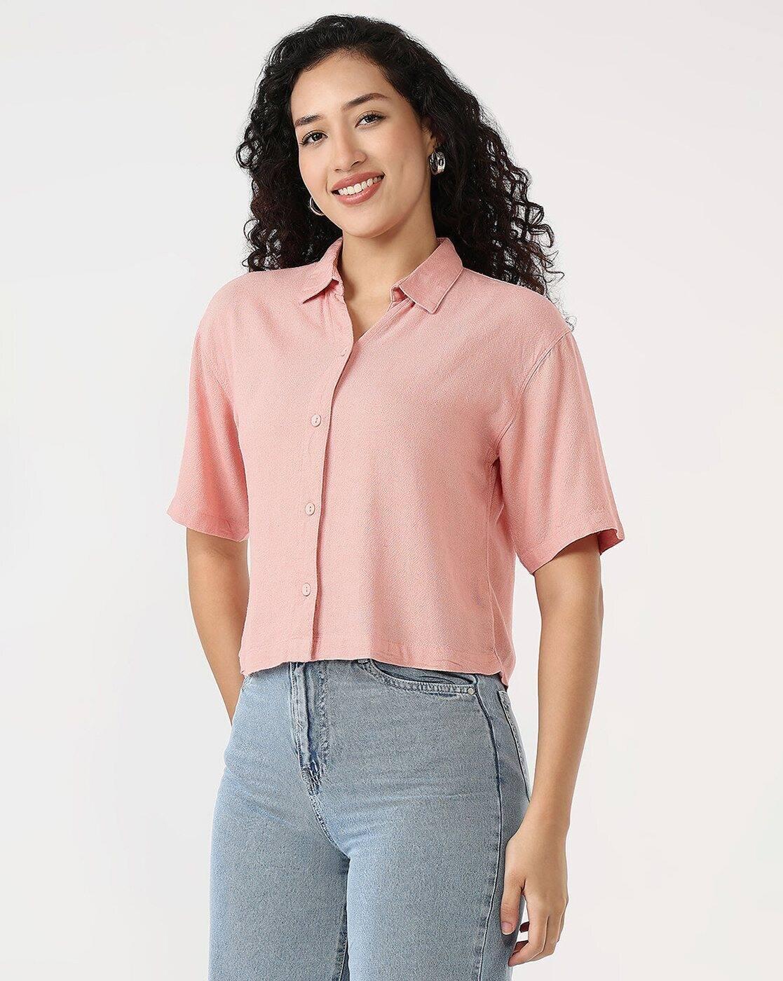 AW25SHIRTSLTC520, PINK, L
