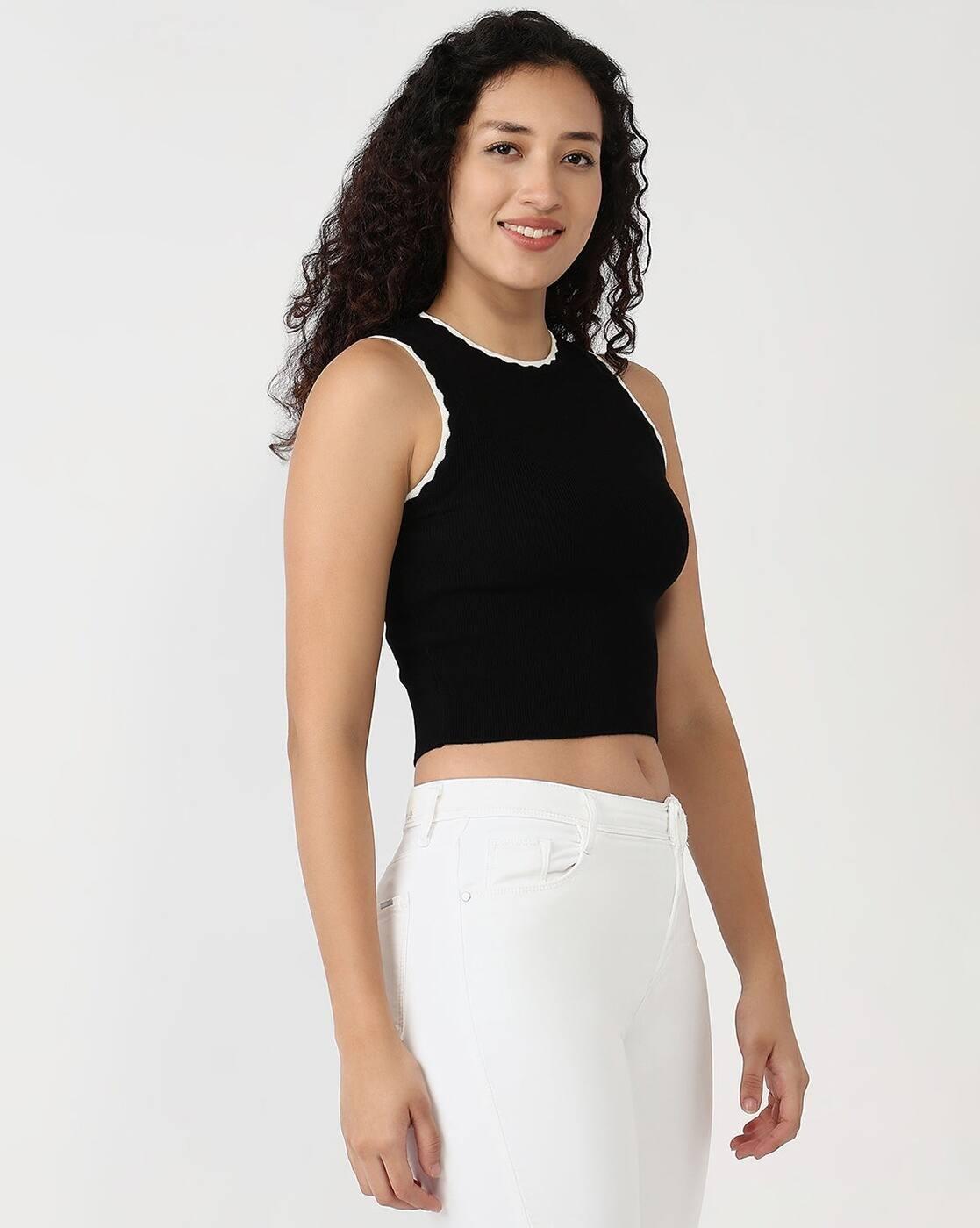 AW25TOPSLTS399, BLACK, M