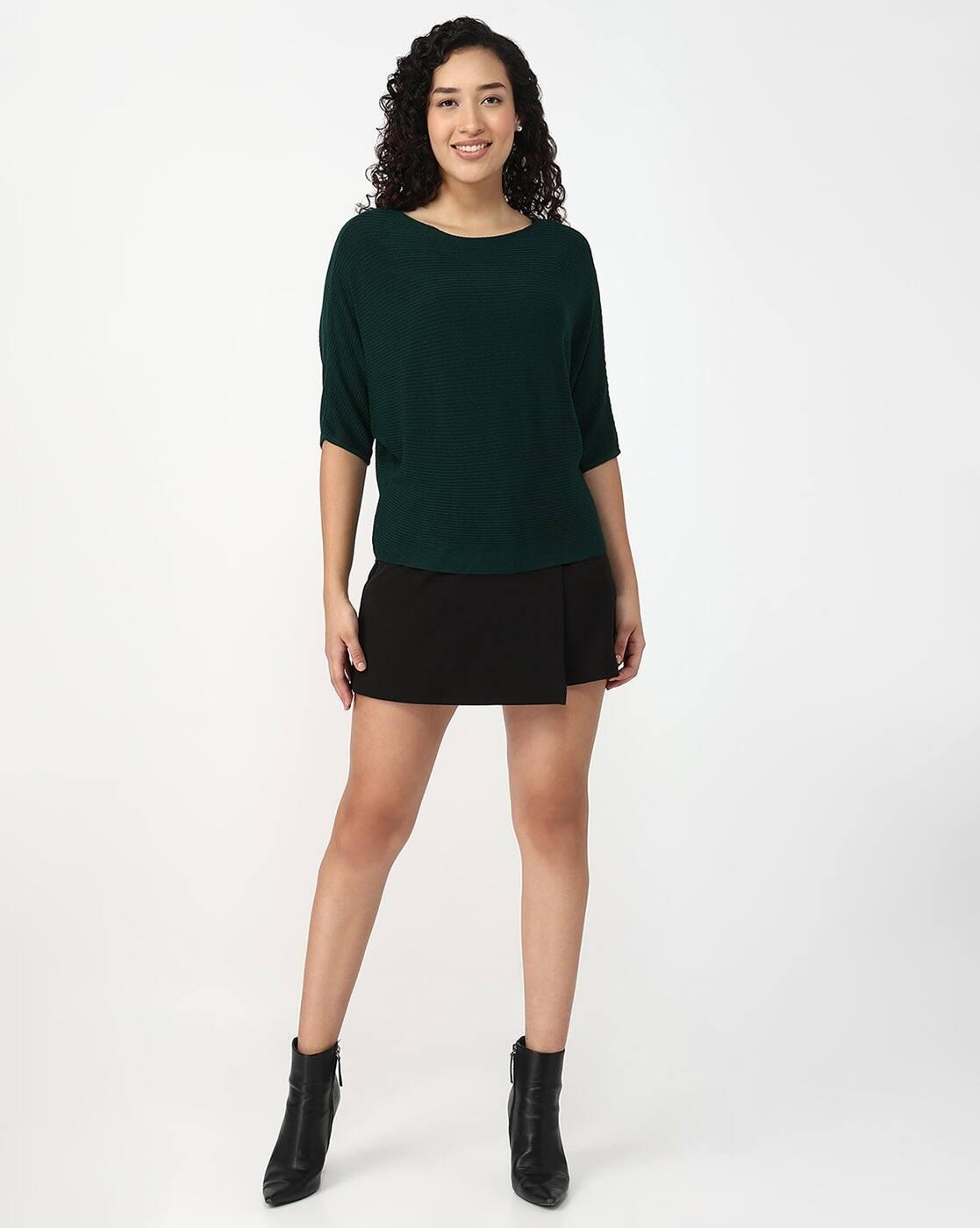 AW25TOPSLTS408, GREEN, M
