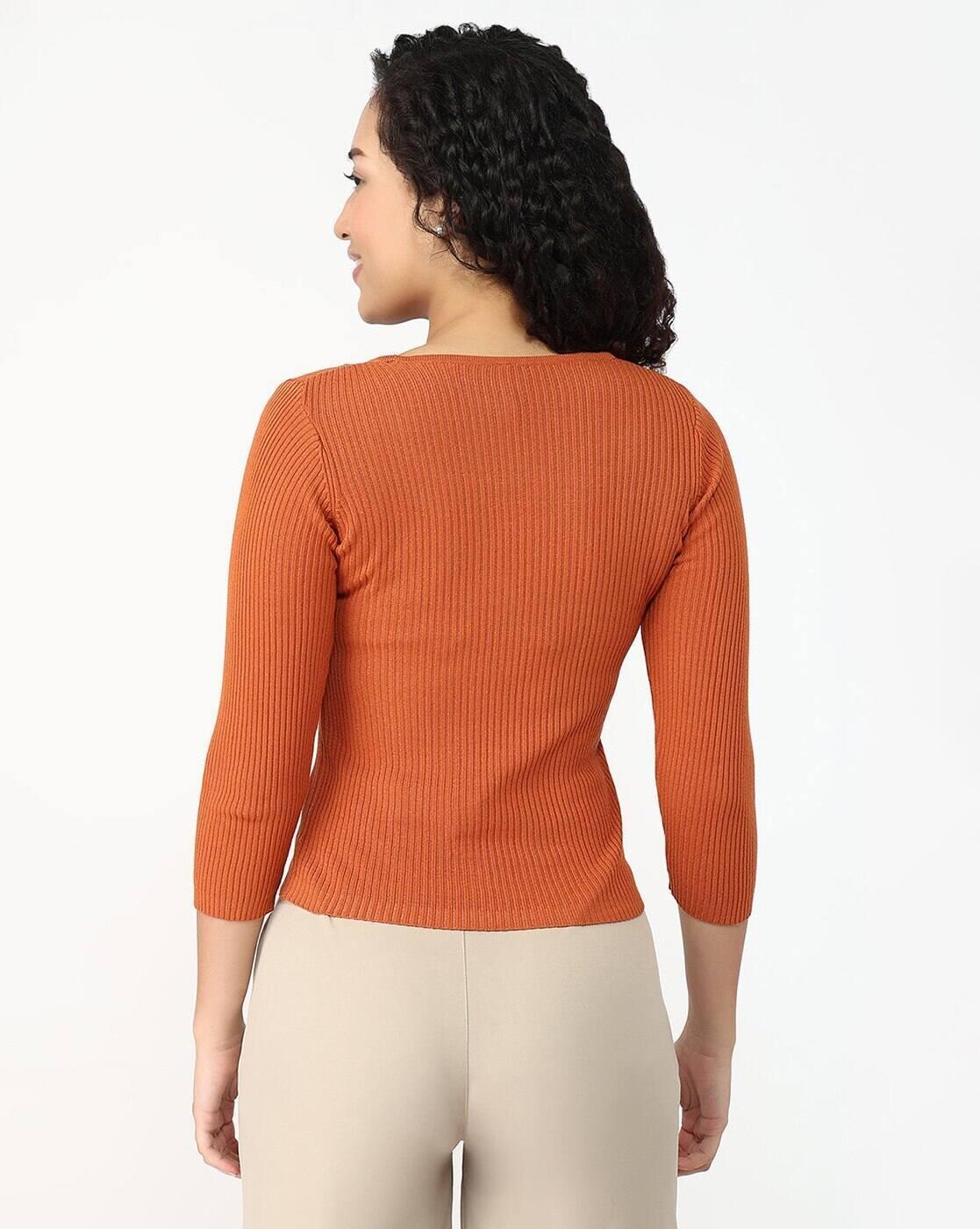 AW25TOPSLTS393, ORANGE, S