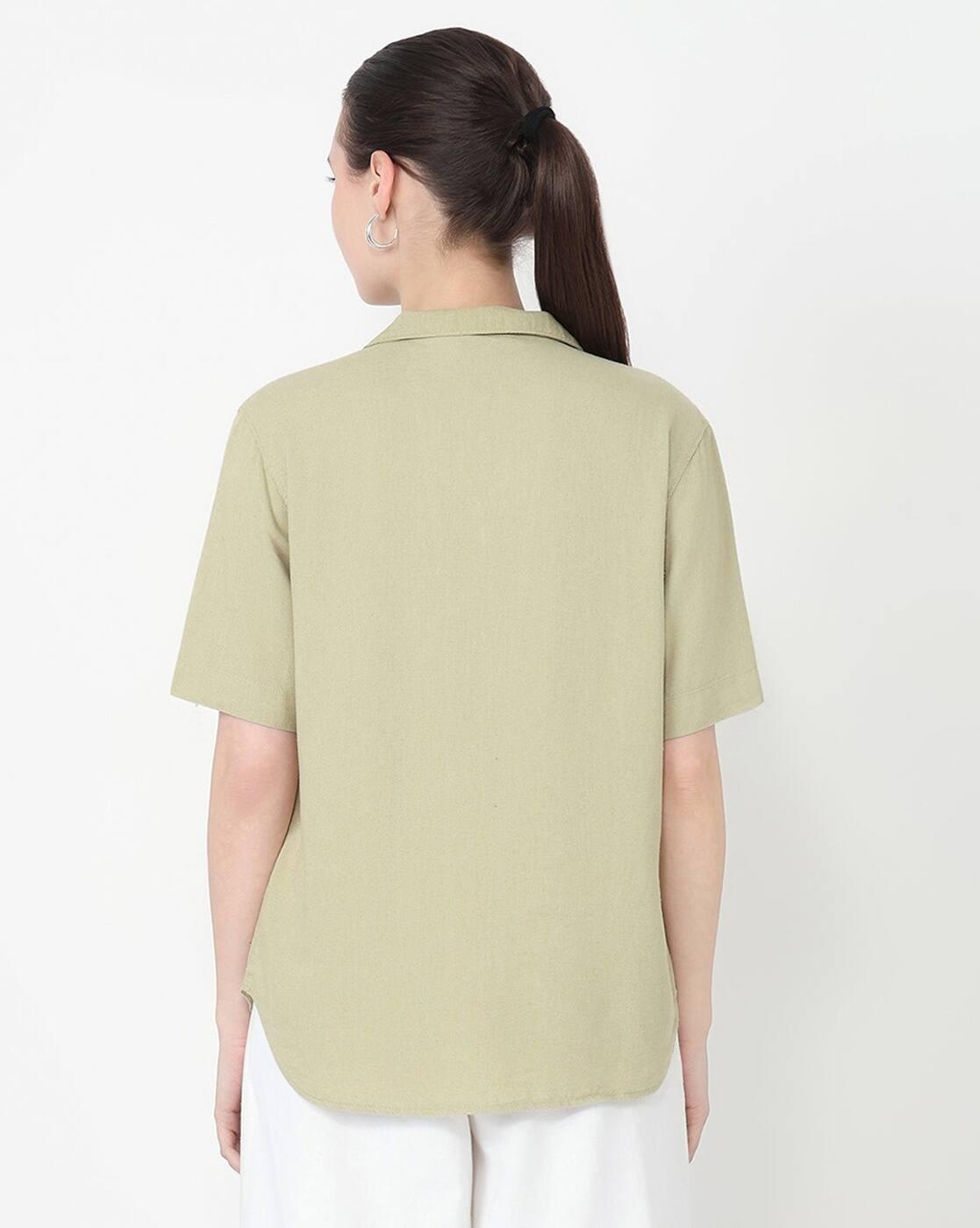 AW25SHIRTSLTB488, OLIVE, S