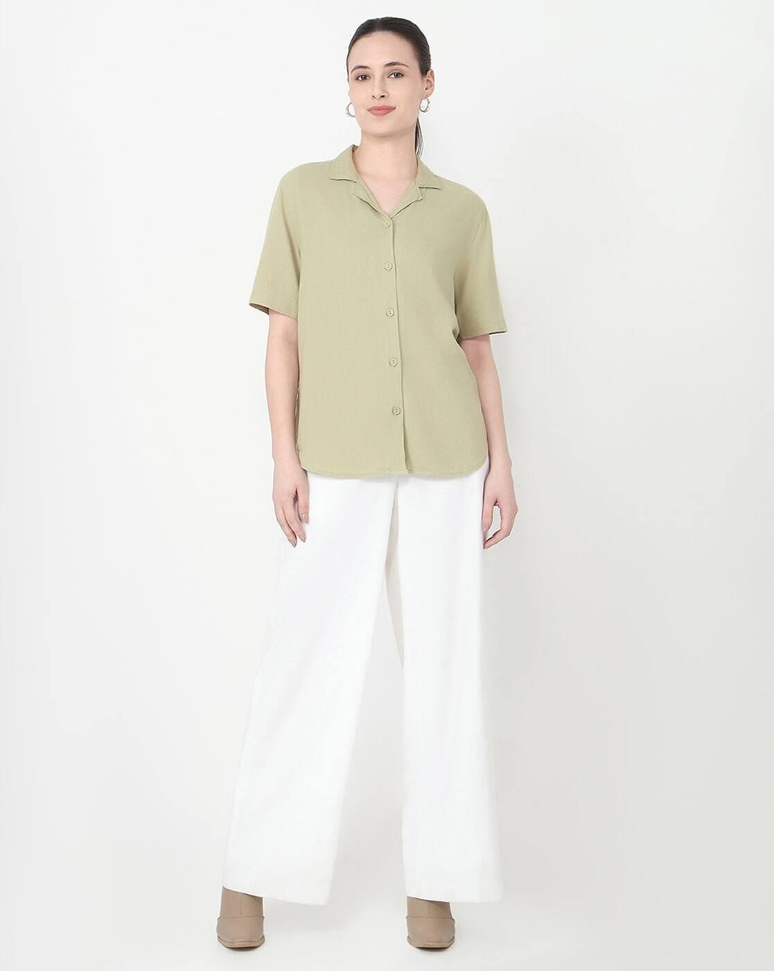 AW25SHIRTSLTB488, OLIVE, S