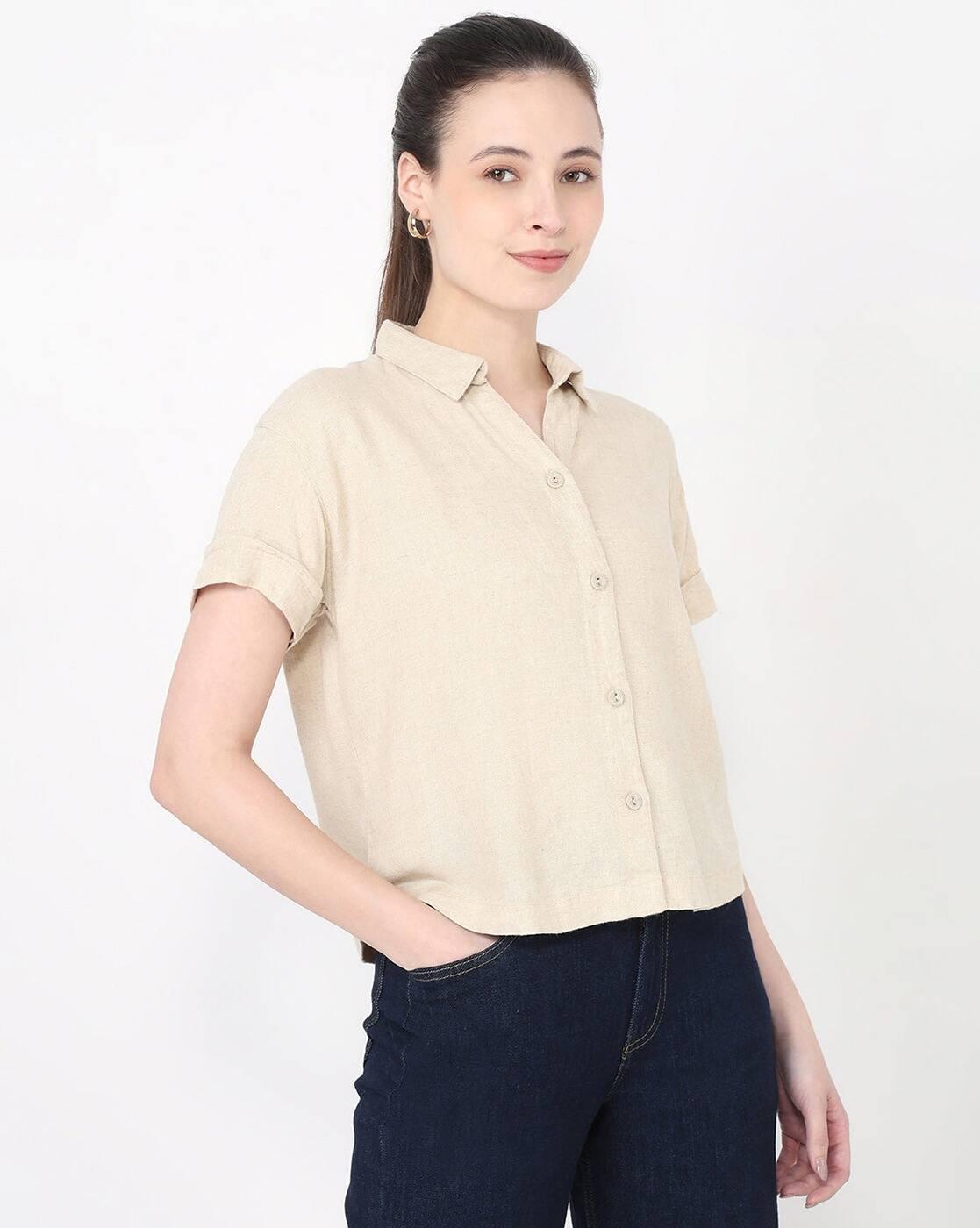 AW25SHIRTSLTB490, NATURAL, L