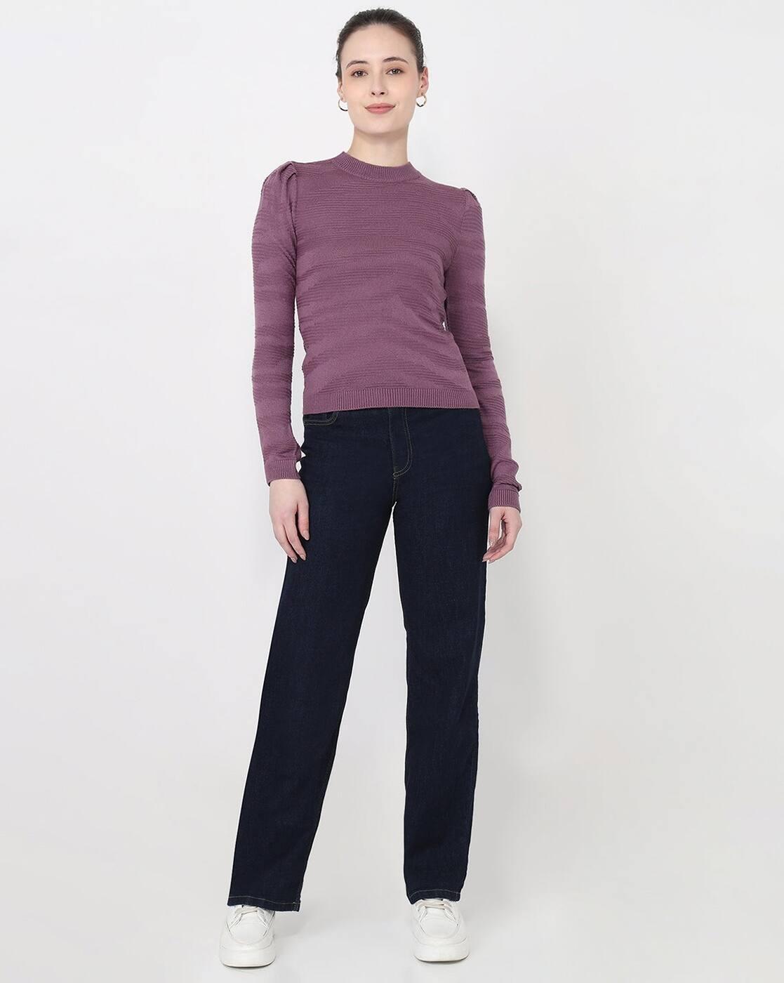 AW25TOPSLTS432, PURPLE, M