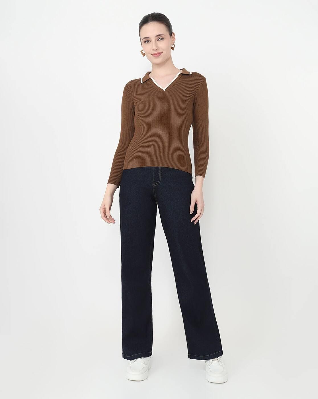 AW25TOPSLTS431, BROWN, S