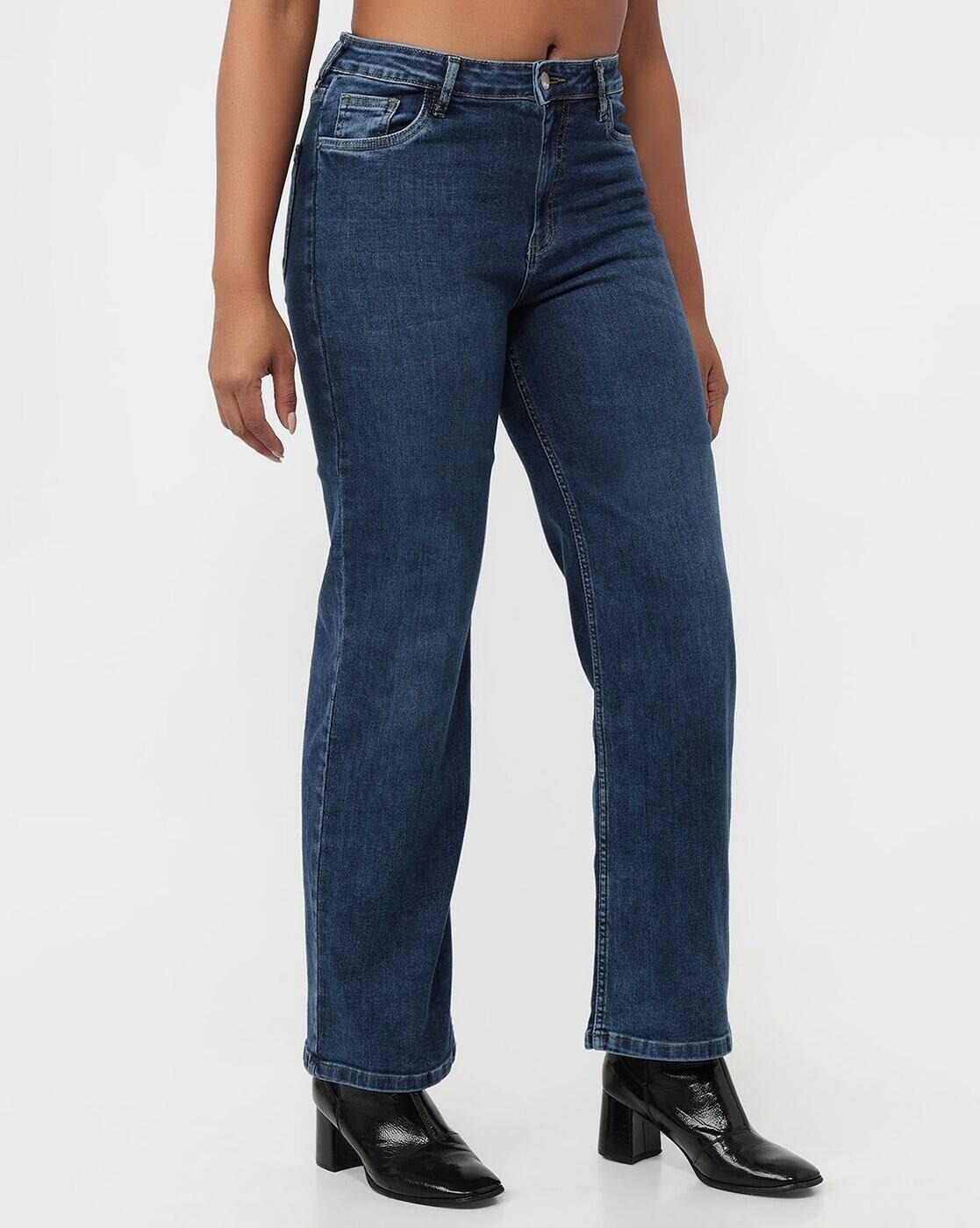 Women High-Rise Straight Fit Jeans