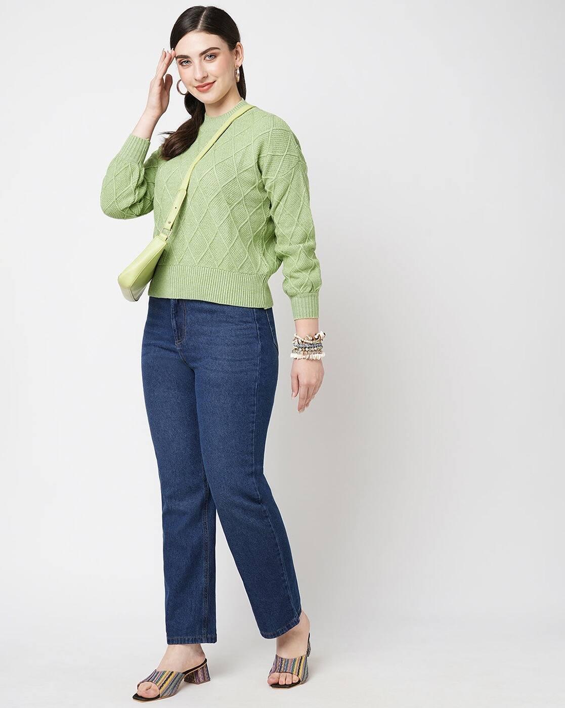 AW25SWEATERSWTSC1163, GREEN, S
