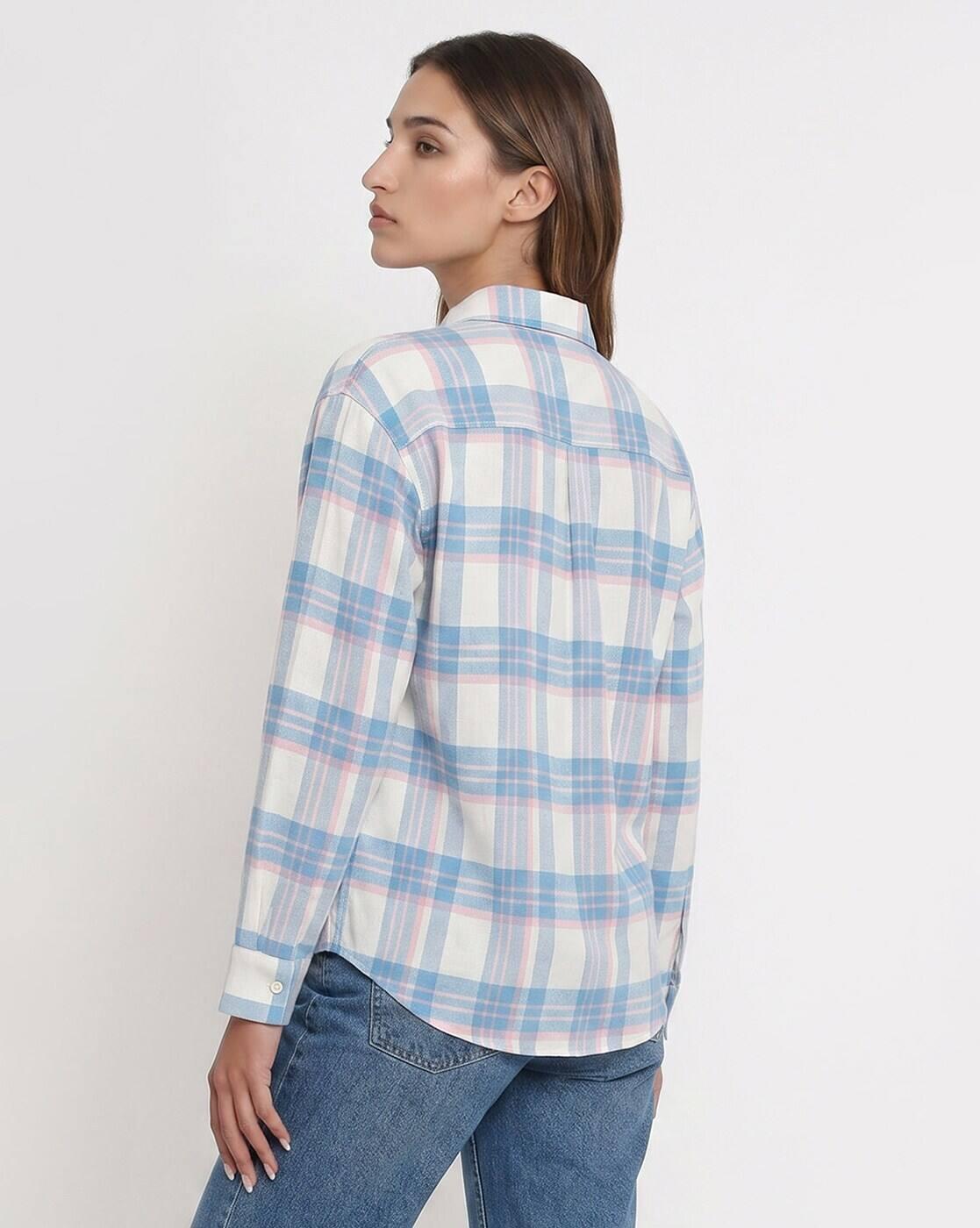 Women Checked Regular Fit Shirt