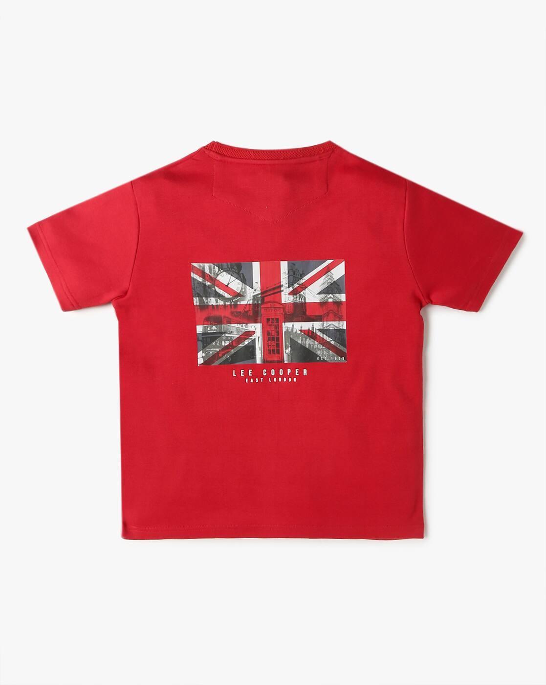 RED,LEE COOPER,T SHIRTS